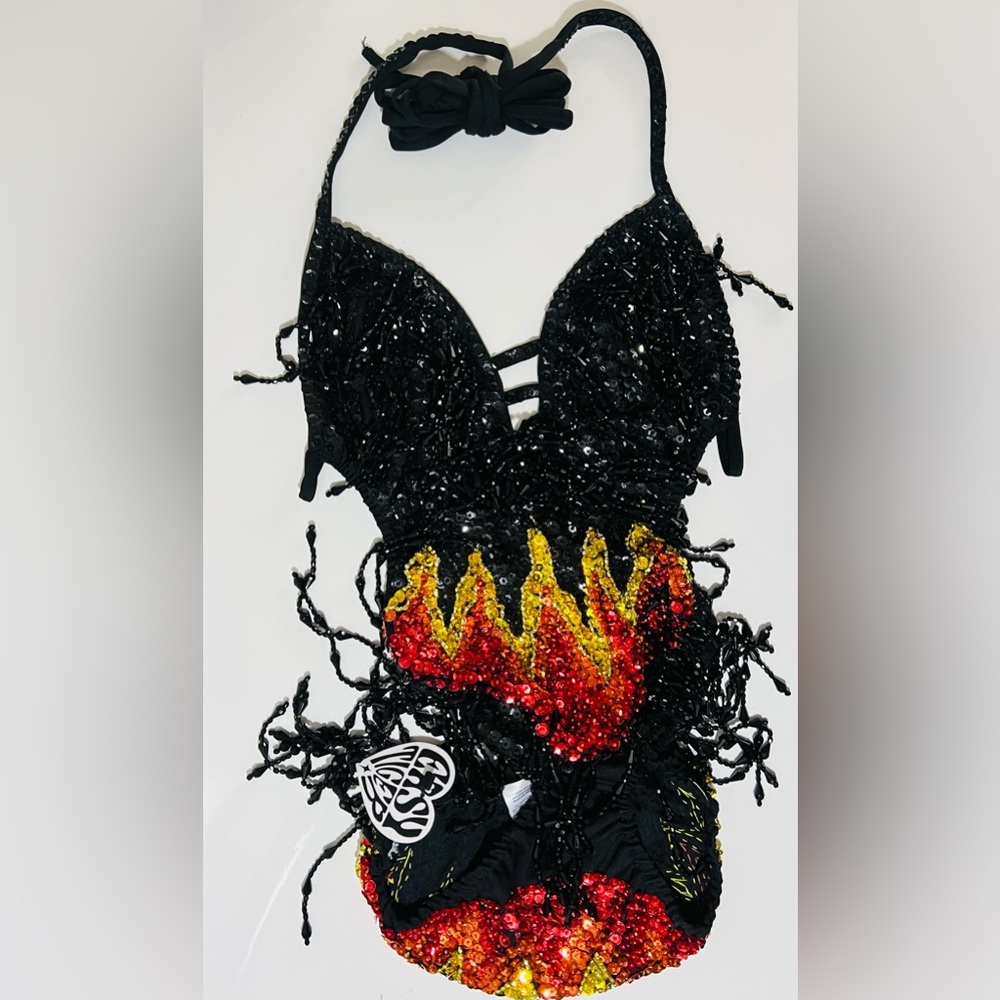 Easy Tiger Firestarter Sequin Bodysuit - Size Medium - Picture 4 of 7